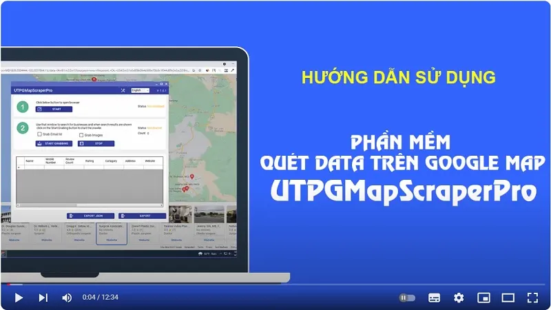 Hướng dẫn sử dụng Tool tự động Quét Google Map từ A - Z